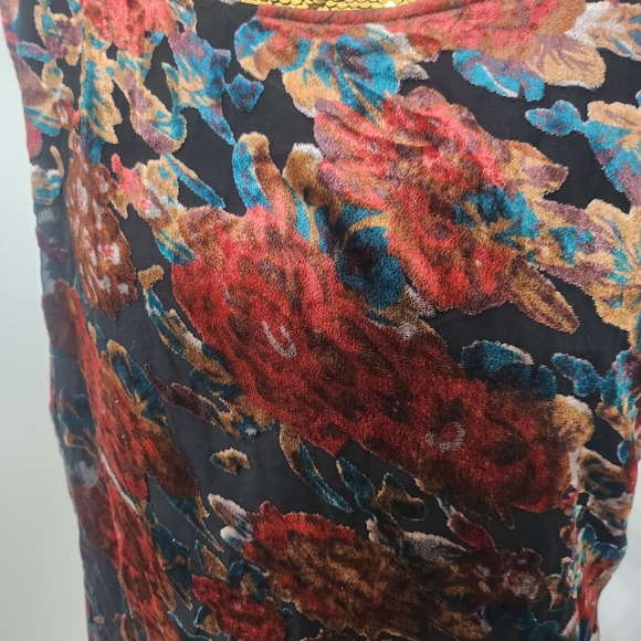Free People Floral Velvet Dress - Picture 2 of 7